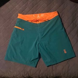 Wetsuit lined board shorts (Electric Blue) Mens Drifties